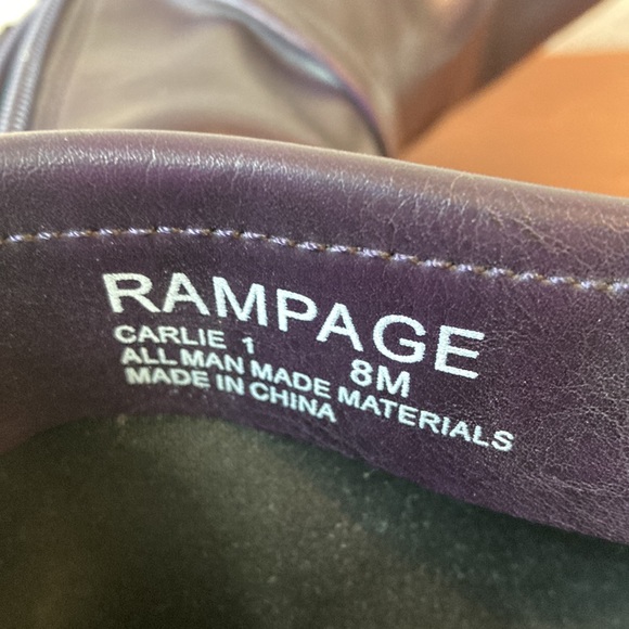 Rampage size 8m purple high heeled boots - Picture 9 of 10